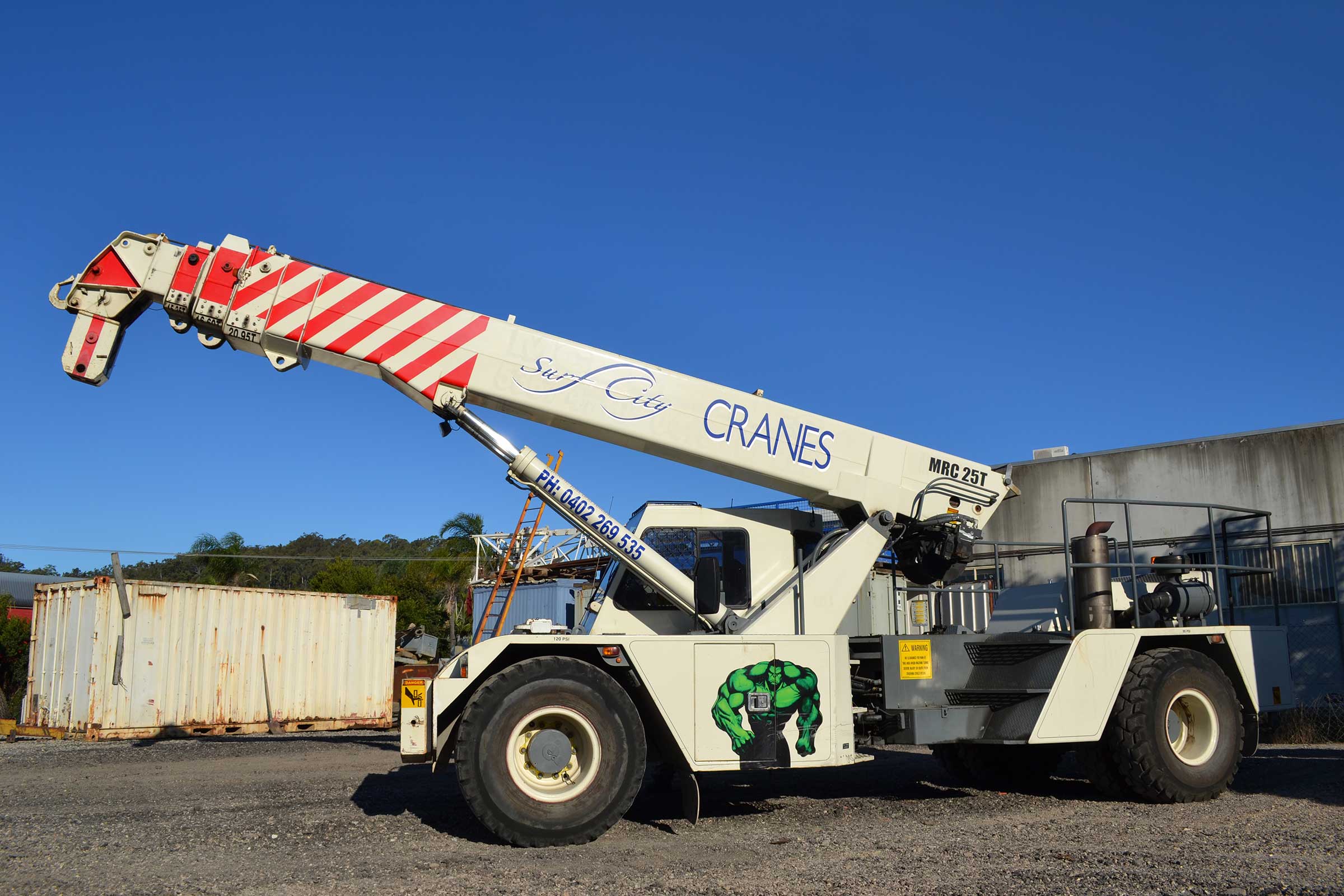 25T Franna Surf City Cranes