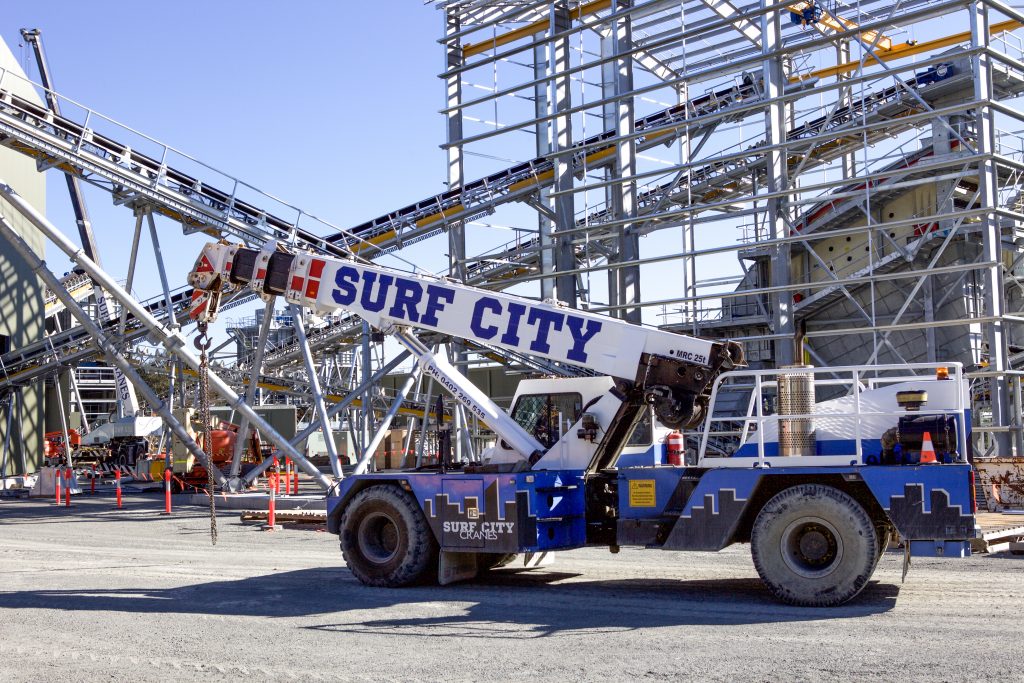Surf City Mobil Crane project